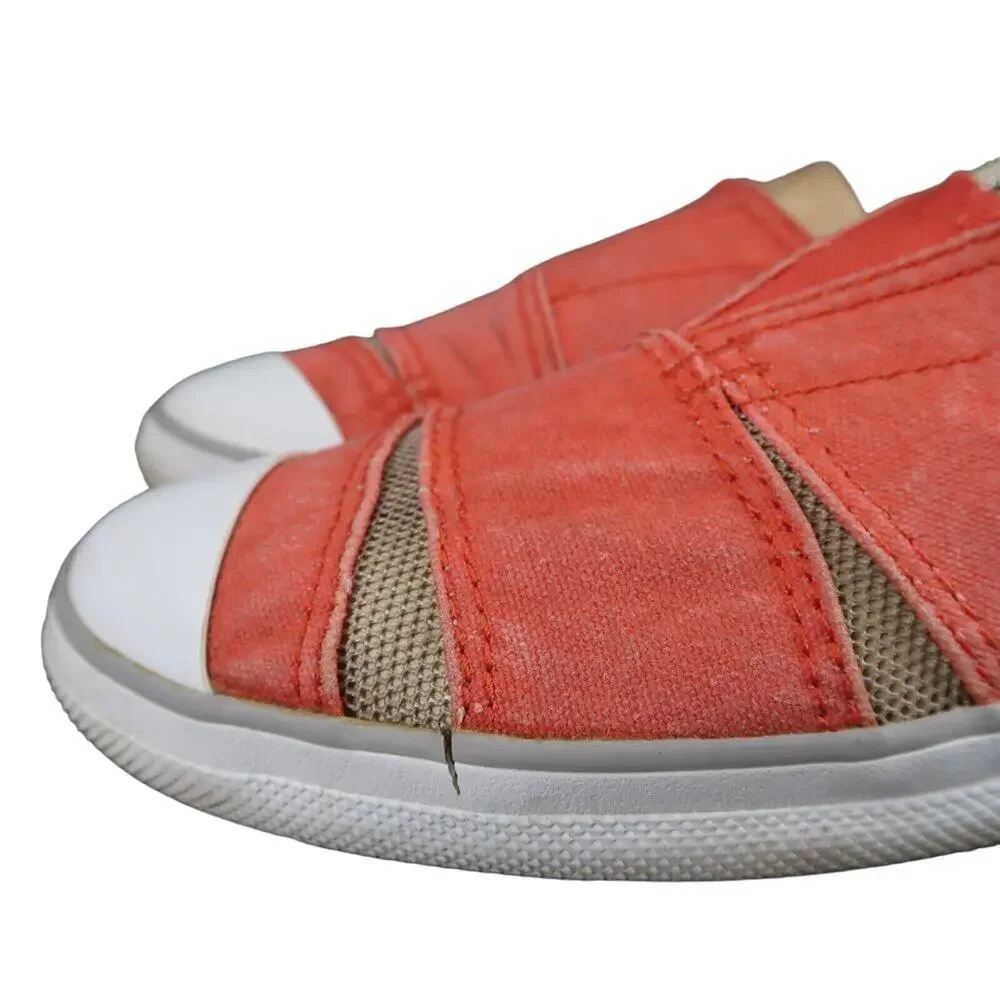 Columbia Shoes Womens 8 Flats Slip On Vulc N Vent Casual Sneaker Canvas Mesh